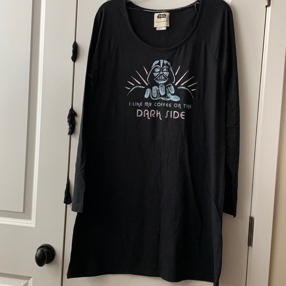 MUNKI MUNKI Star Wars Dark Vader Sleep Dress Sz L